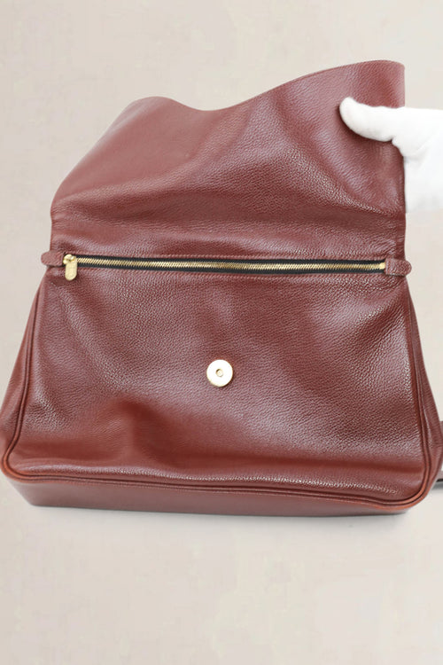 Delvaux Brown Relais Trotteur Crossbody Bag