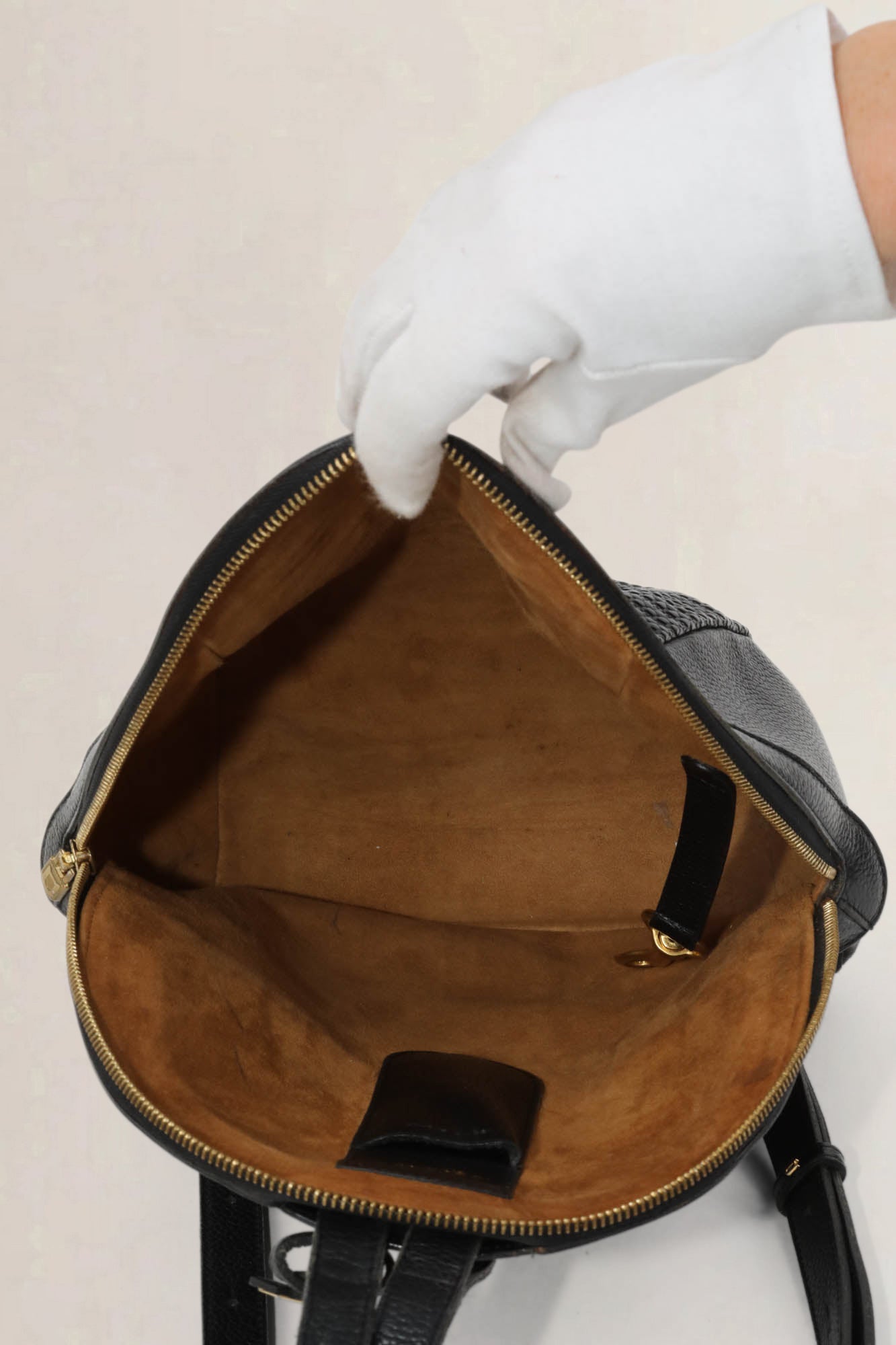 Brown Tissage Côtelé Backpack