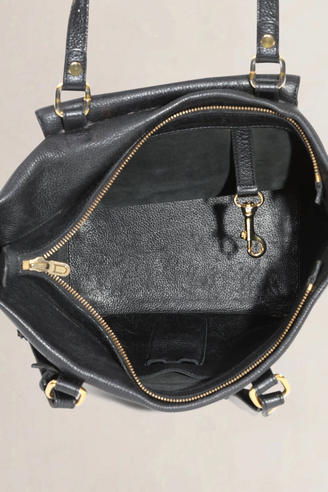Delvaux Black Leather Méli-Mélo Shoulder Bag
