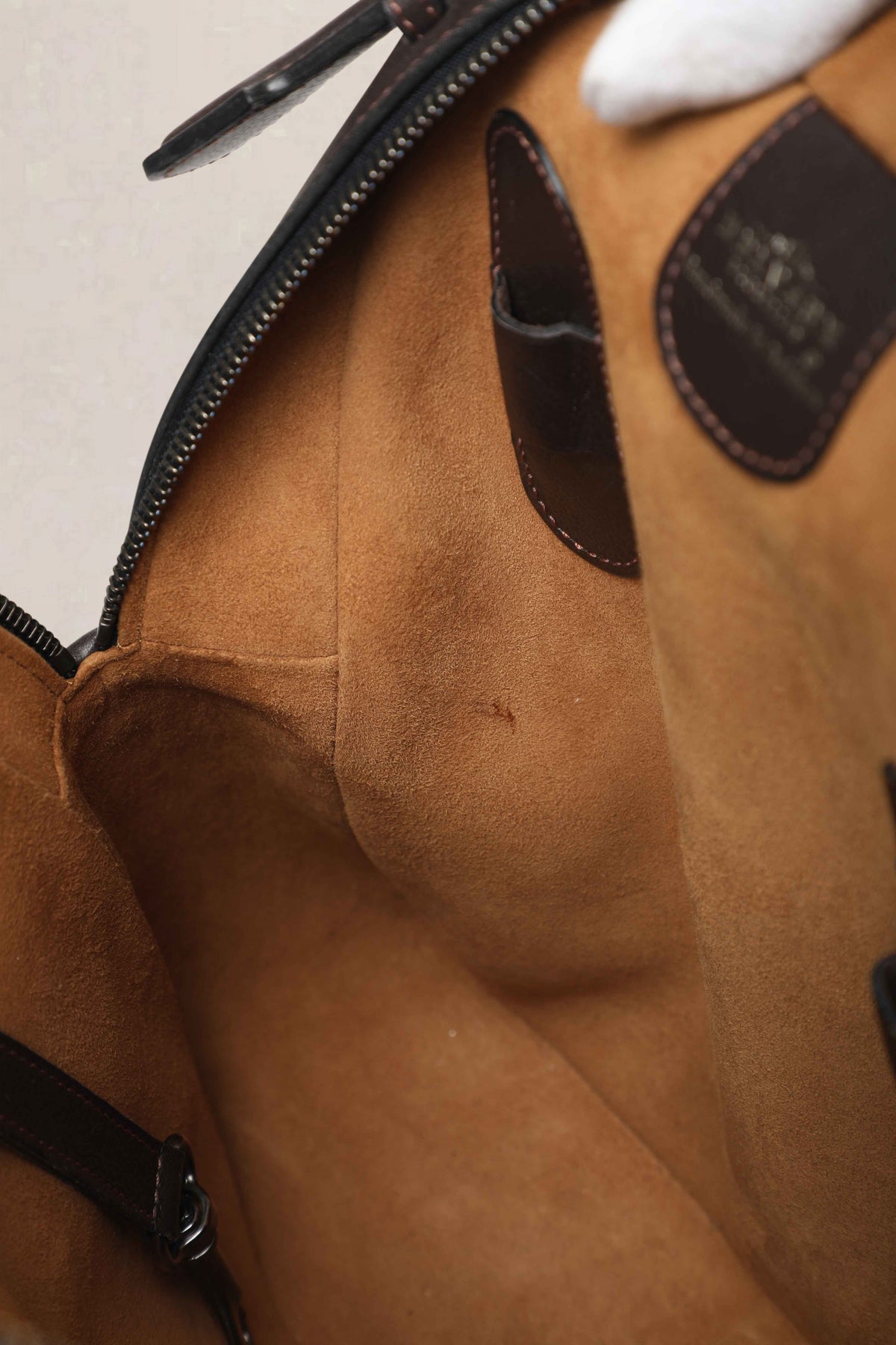 Delvaux Brown Onde Canter Café — preloved