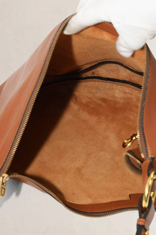 Delvaux Camel Tentation Crossbody Bag