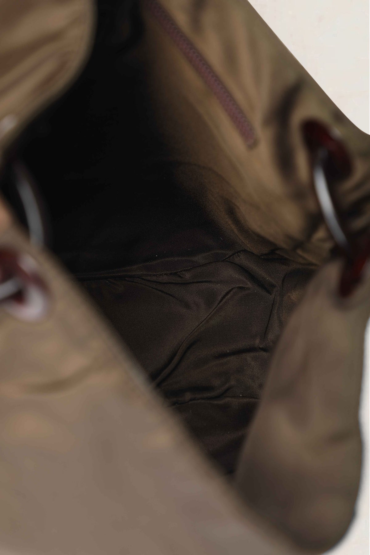 Prada Khaki Vintage Tortoiseshell Chain Shoulder Bag