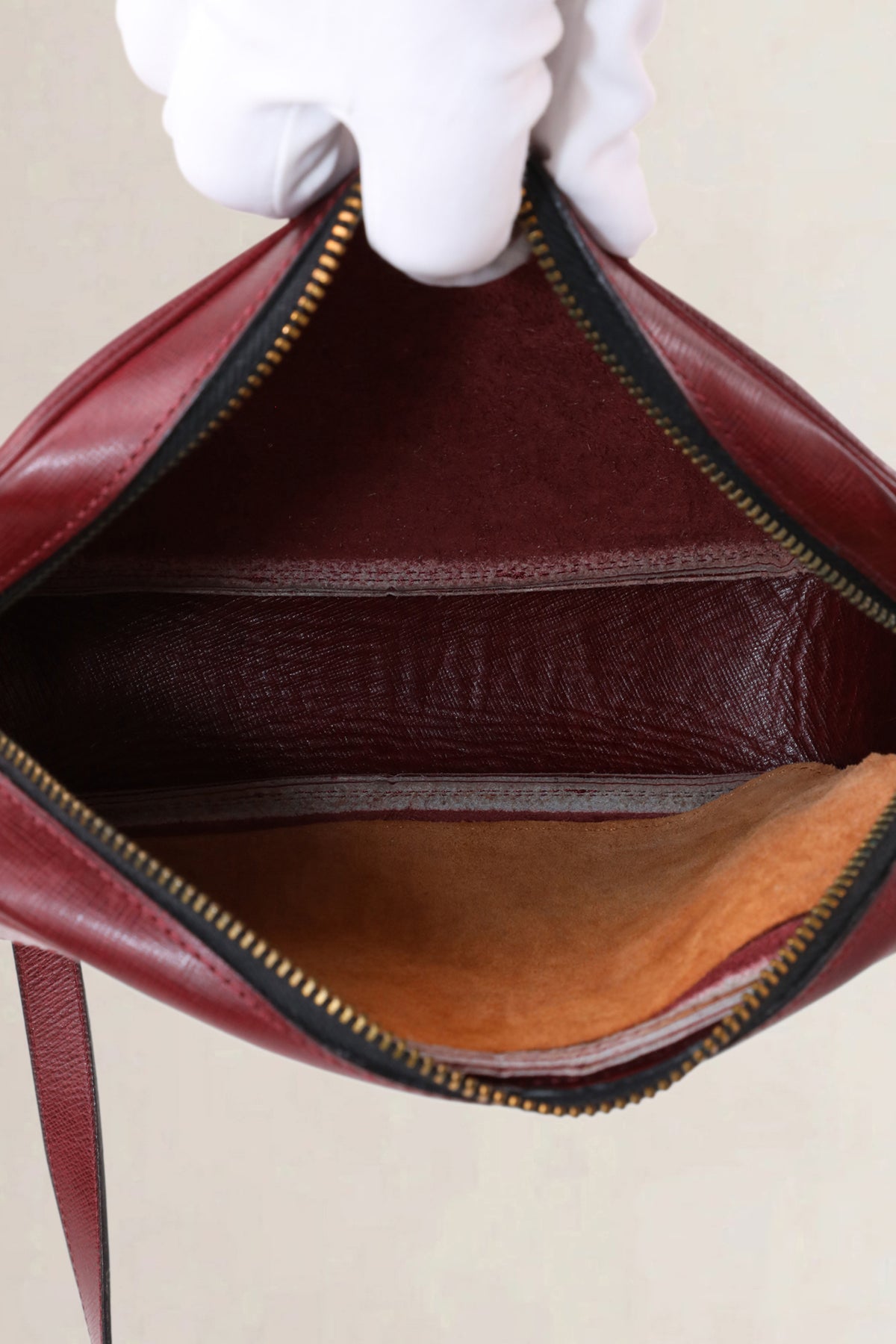 Delvaux Vintage Burgundy Crossbody Bag
