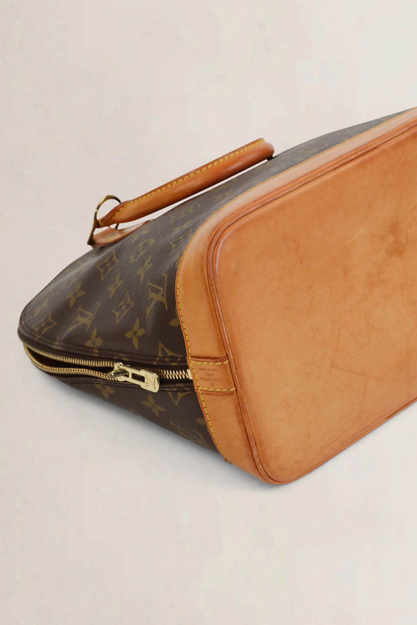 Brown Monogram Alma Top Handle Bag