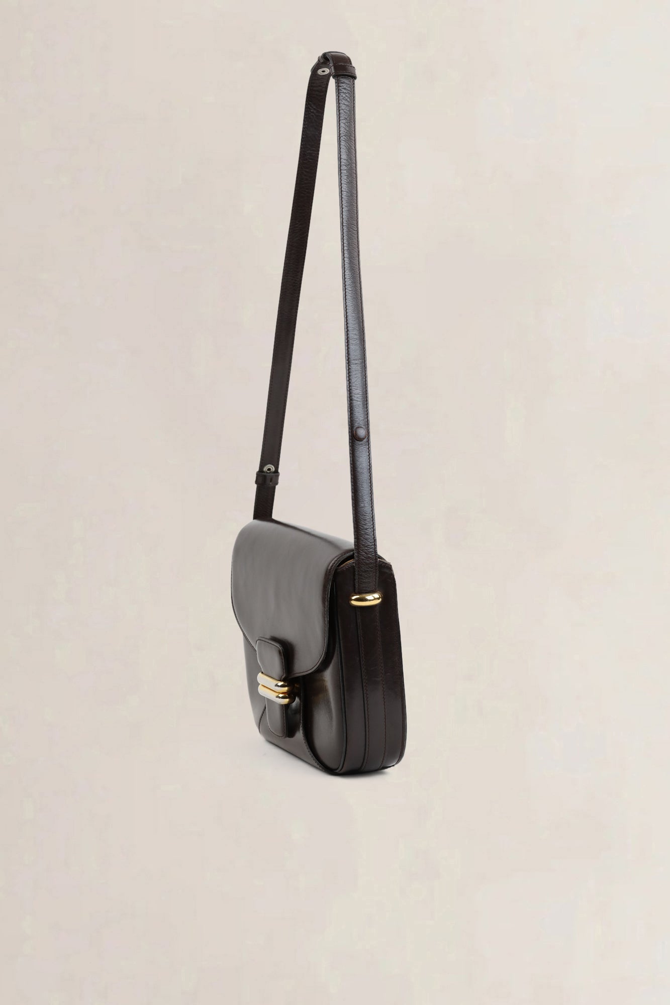 Brown Leather Crossbody Bag