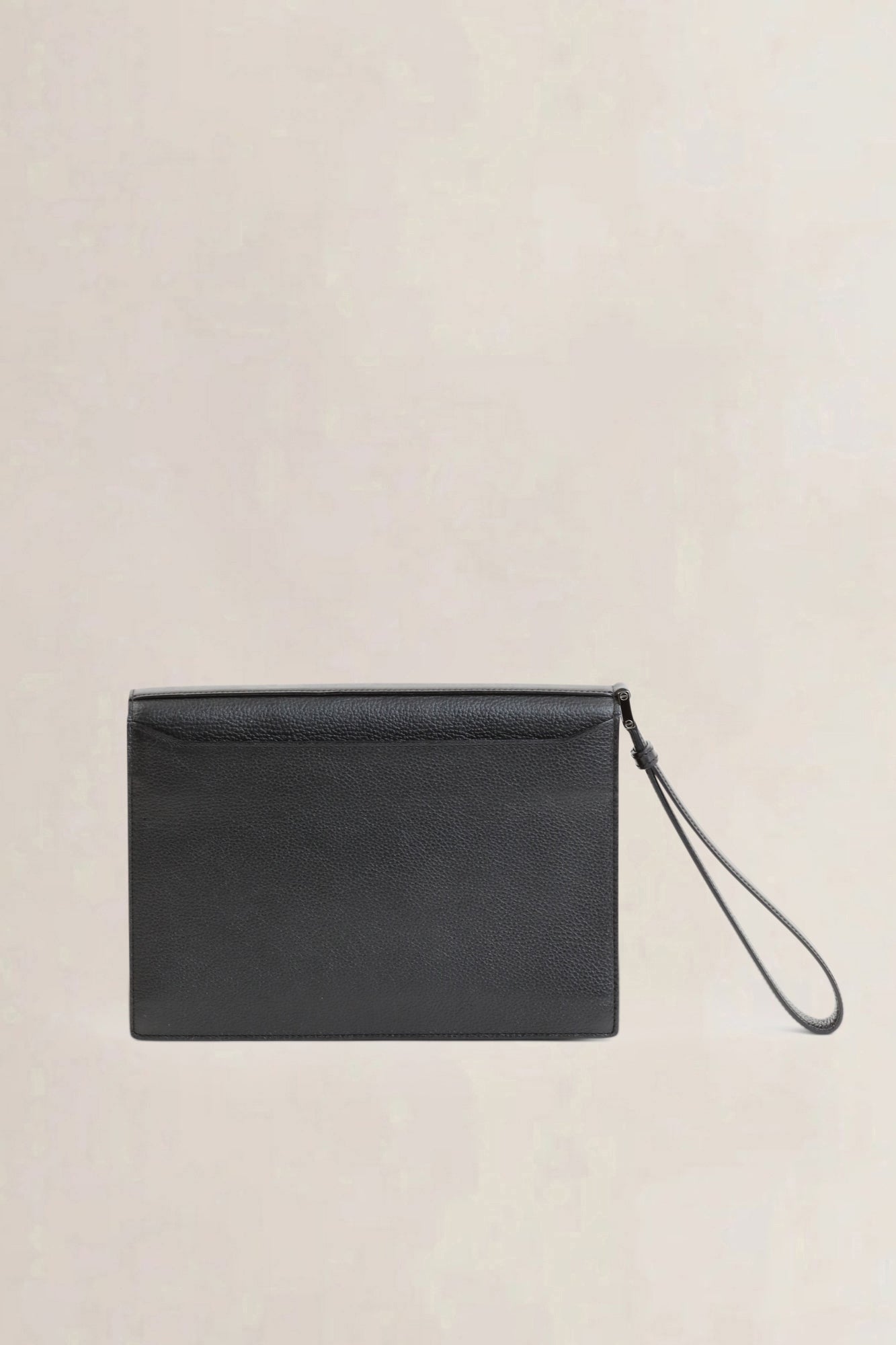 Black Leather Pasha Clutch