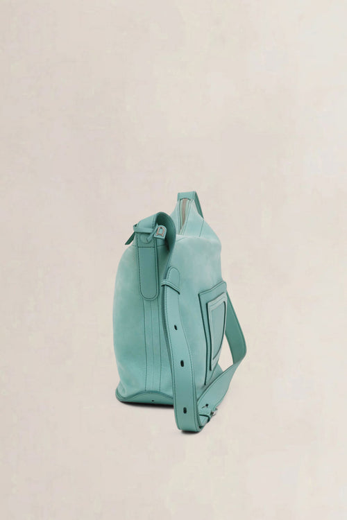 Delvaux Turquoise Le Pin Baudrier Crossbody Bag