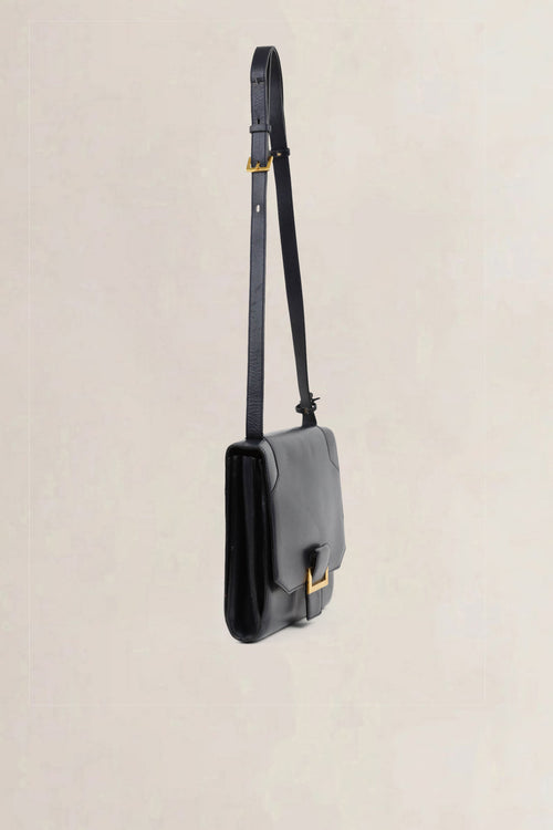 Delvaux Blue Leather Crossbody Bag