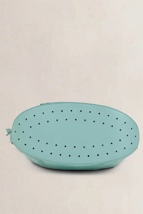 Delvaux Turquoise Le Pin Baudrier Crossbody Bag