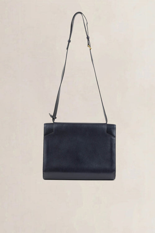 Delvaux Blue Leather Crossbody Bag