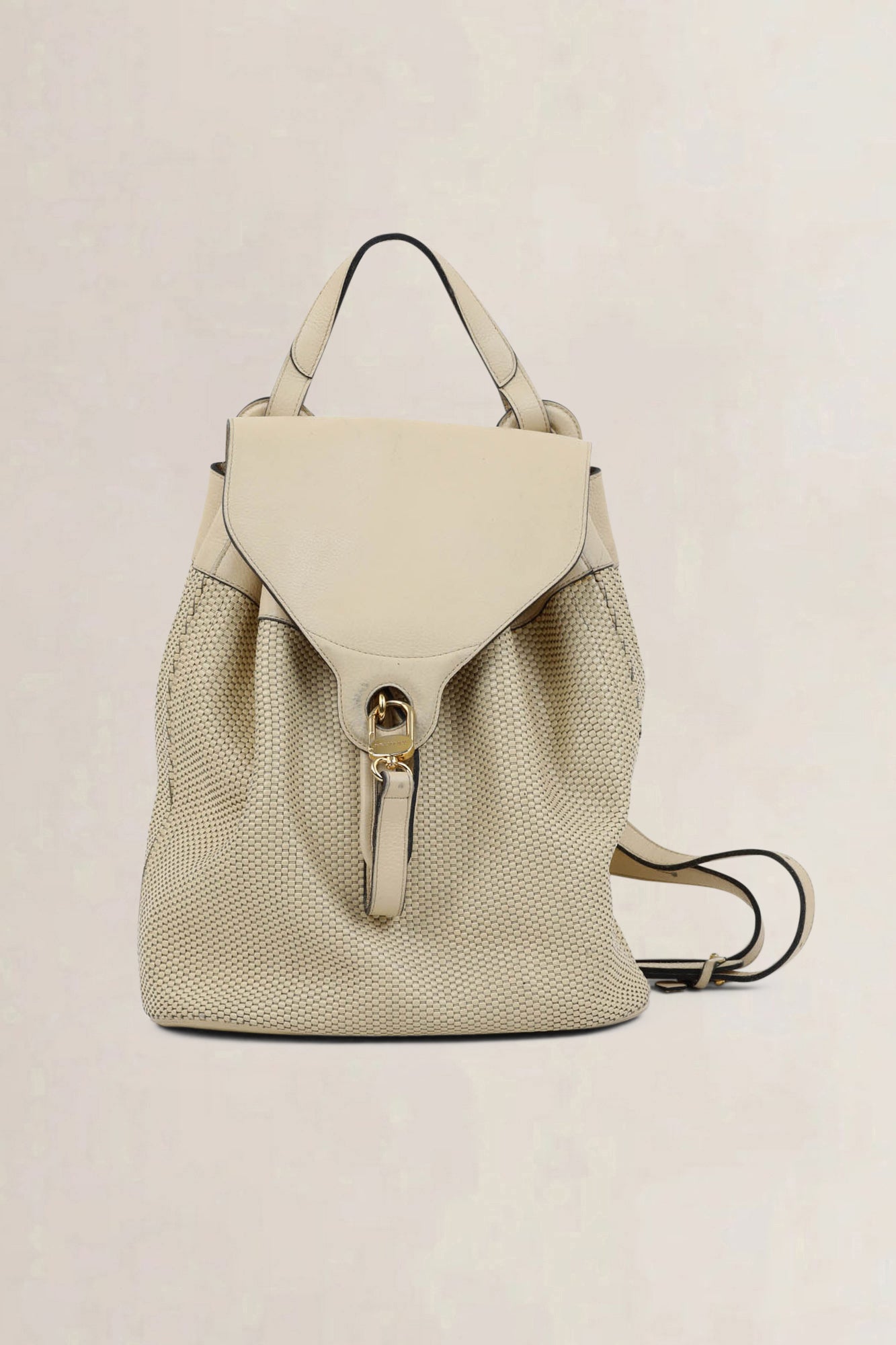 Ivory Toile De Cuir Soleil Backpack
