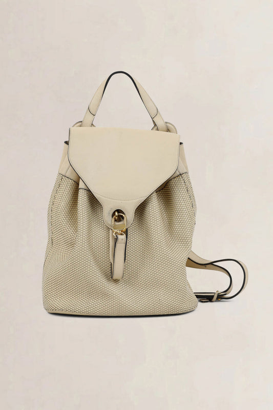 Ivory Toile De Cuir Soleil Backpack
