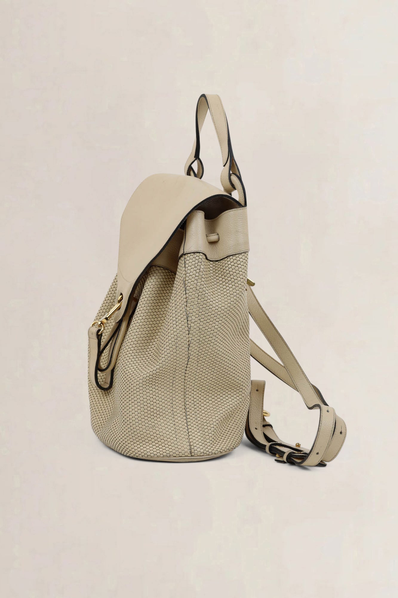 Ivory Toile De Cuir Soleil Backpack