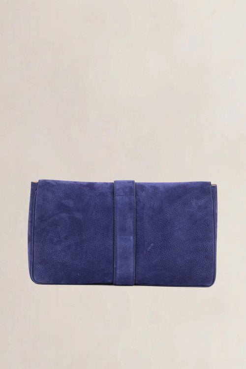 Delvaux Bleu Nuit Givry Clutch
