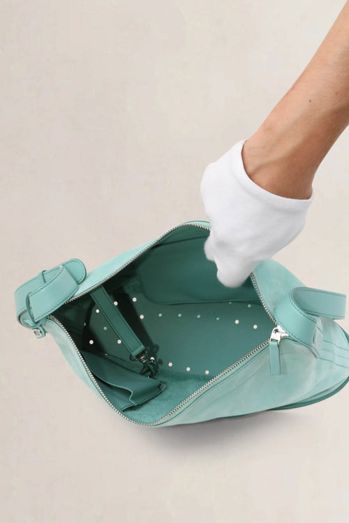 Delvaux Turquoise Le Pin Baudrier Crossbody Bag