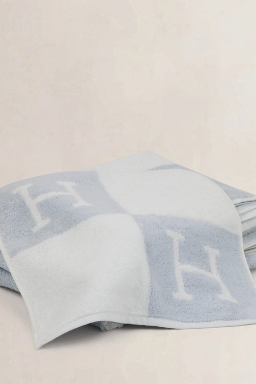 Hermès Avalon Blue/White Bath Towel Set