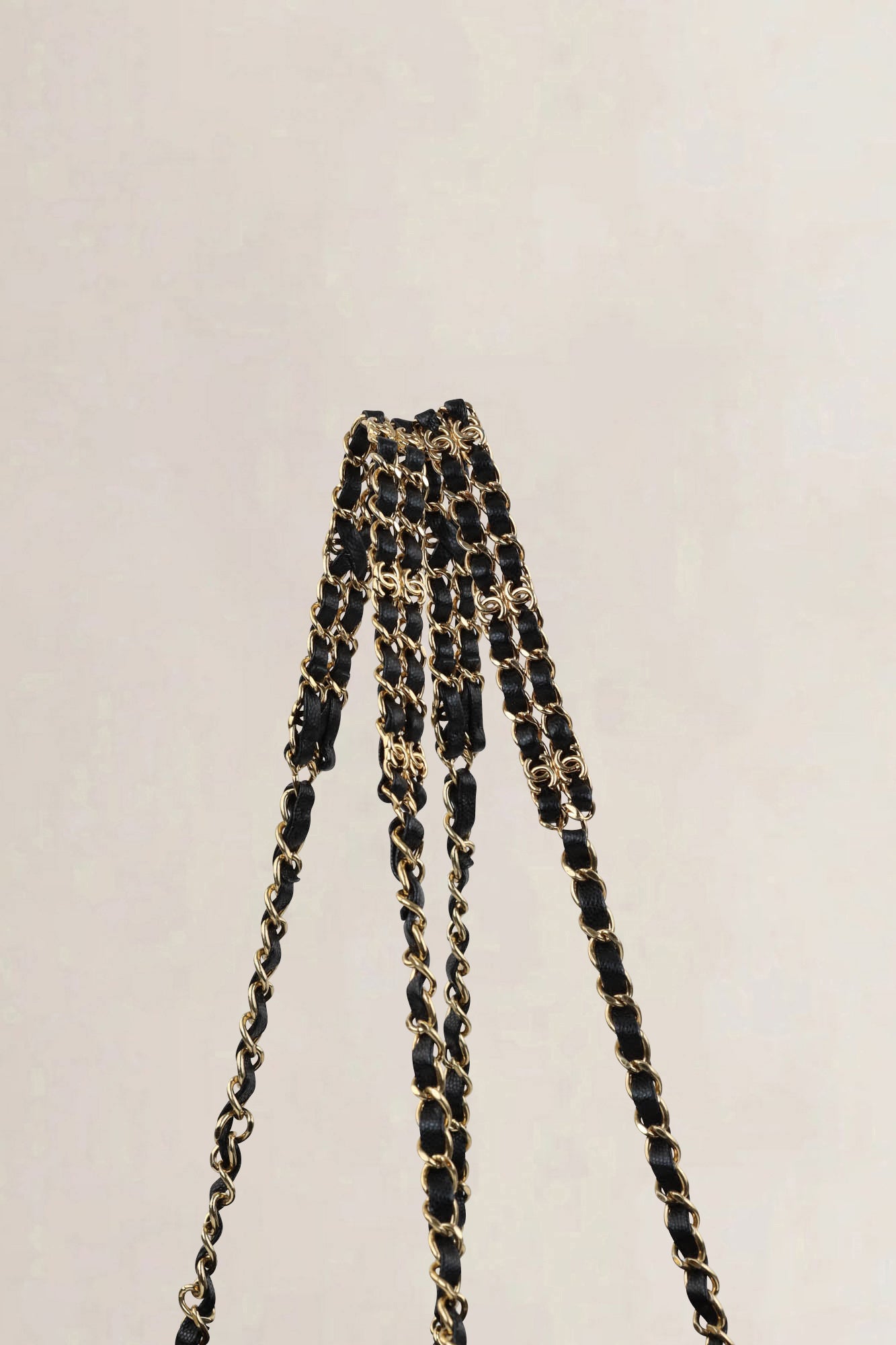 Chanel Black Caviar Quilted Shopping Bag