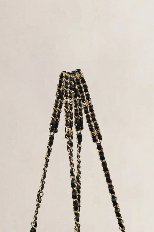 Chanel Black Caviar Quilted Shopping Bag
