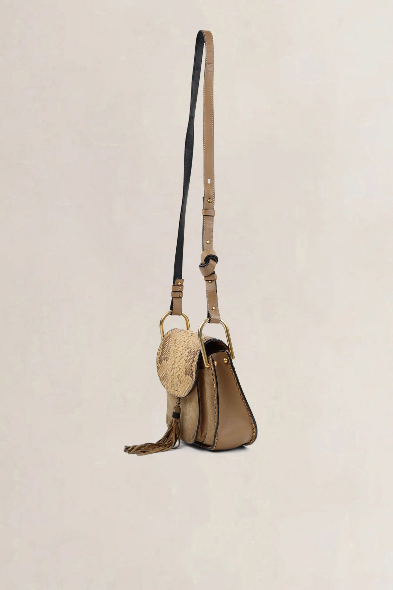 Chloé Brown Suède Hayley Crossbody Bag
