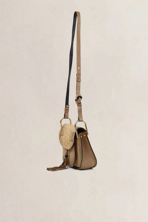 Chloé Brown Suède Hayley Crossbody Bag