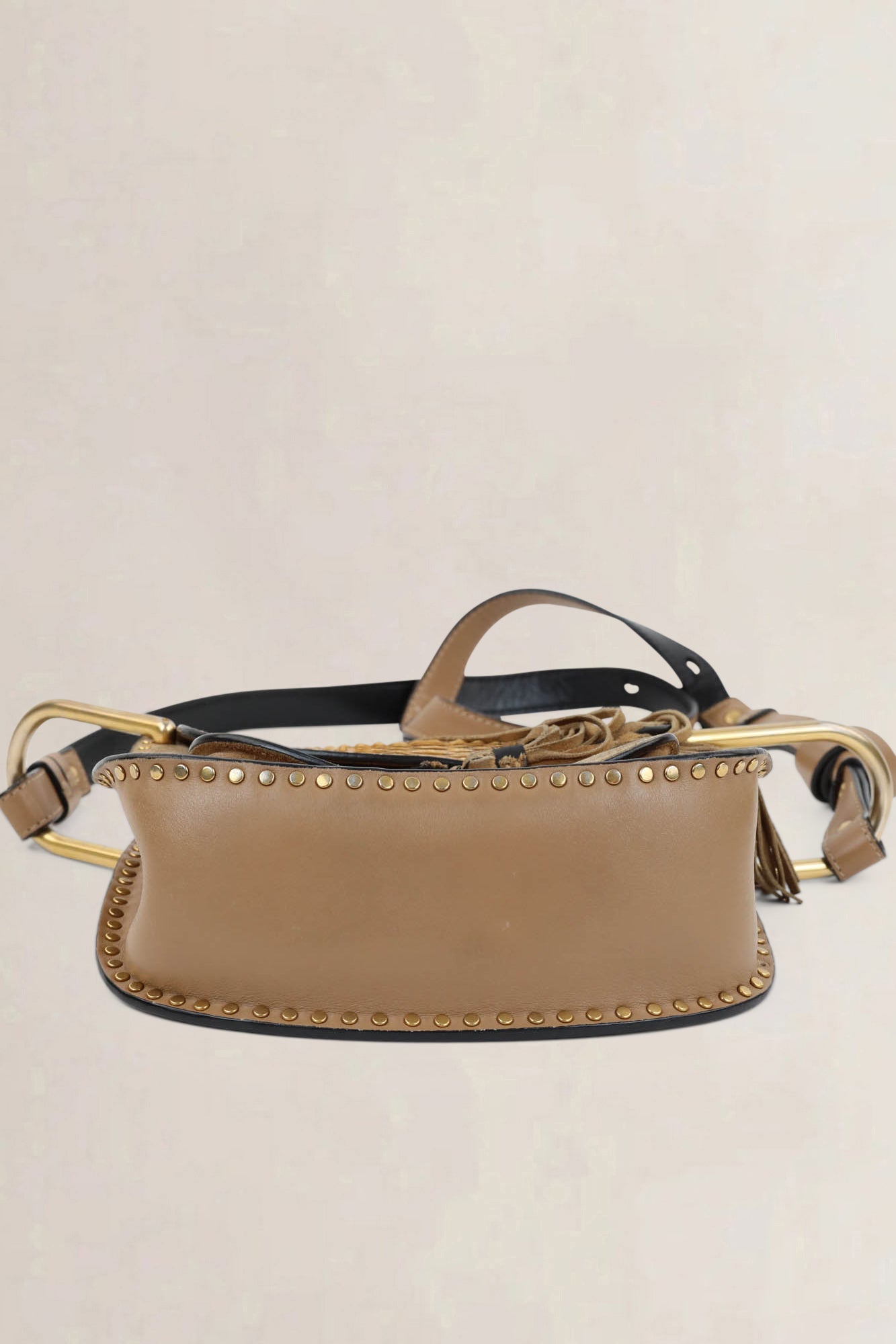 Chloé Brown Suède Hayley Crossbody Bag