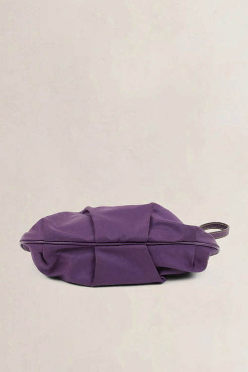 Prada Purple Tessuto Wristlet Clutch
