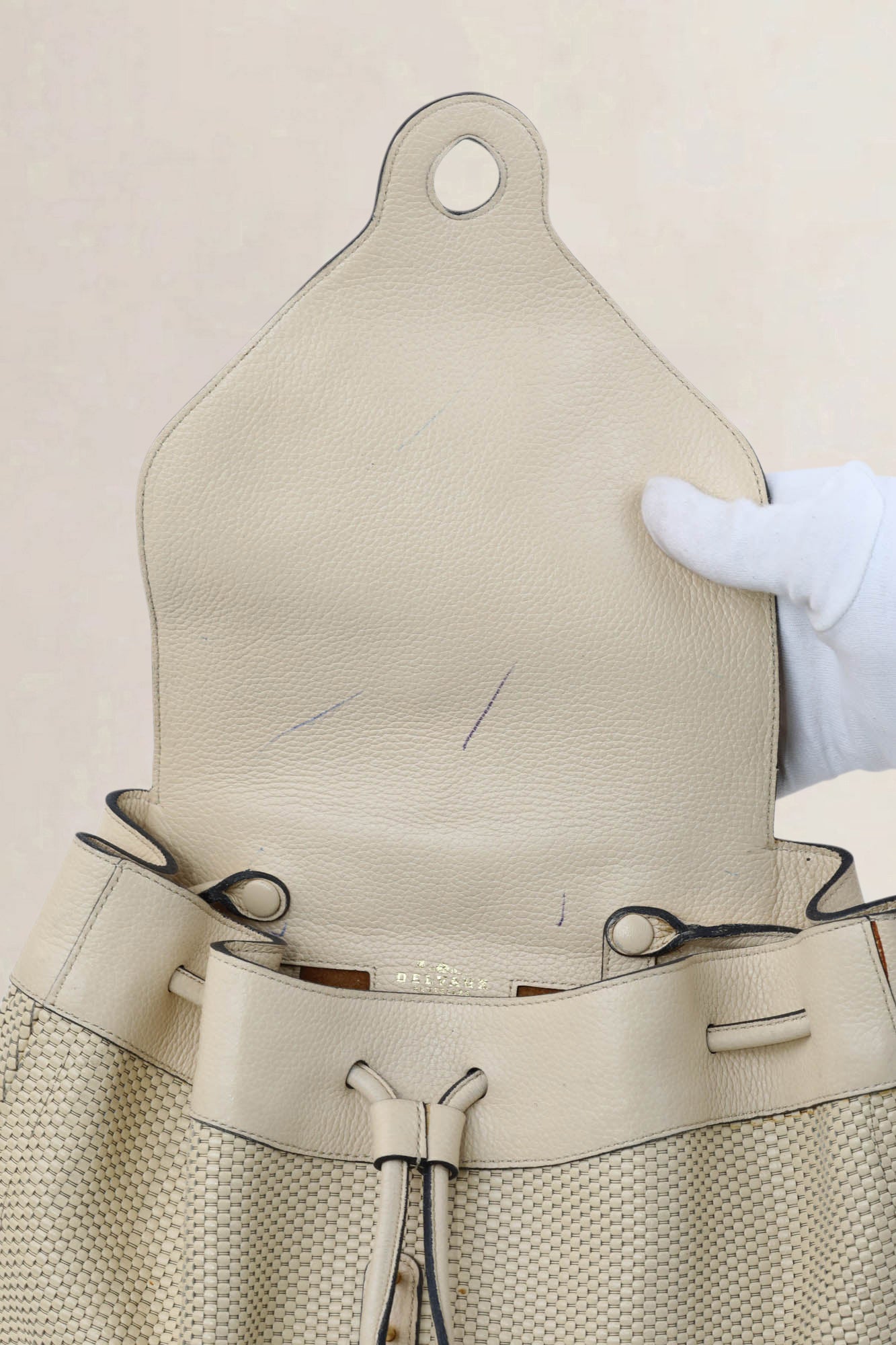 Ivory Toile De Cuir Soleil Backpack