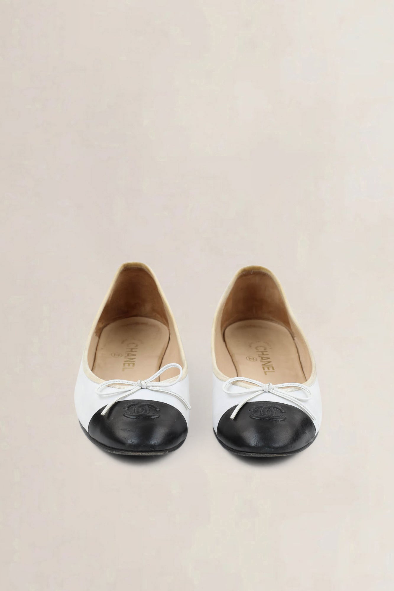 Chanel Black/White Ballet Flats