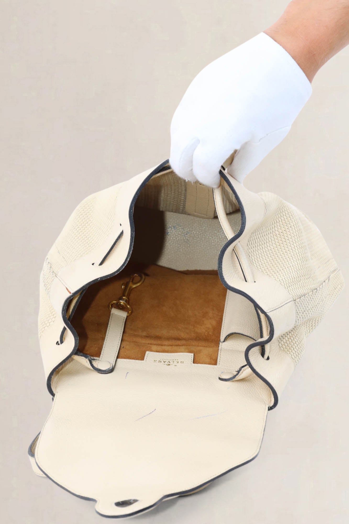 Ivory Toile De Cuir Soleil Backpack