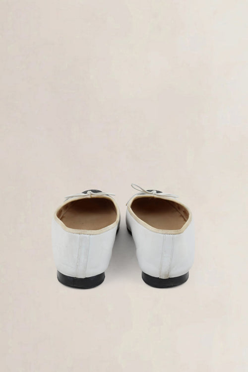Chanel Black/White Ballet Flats