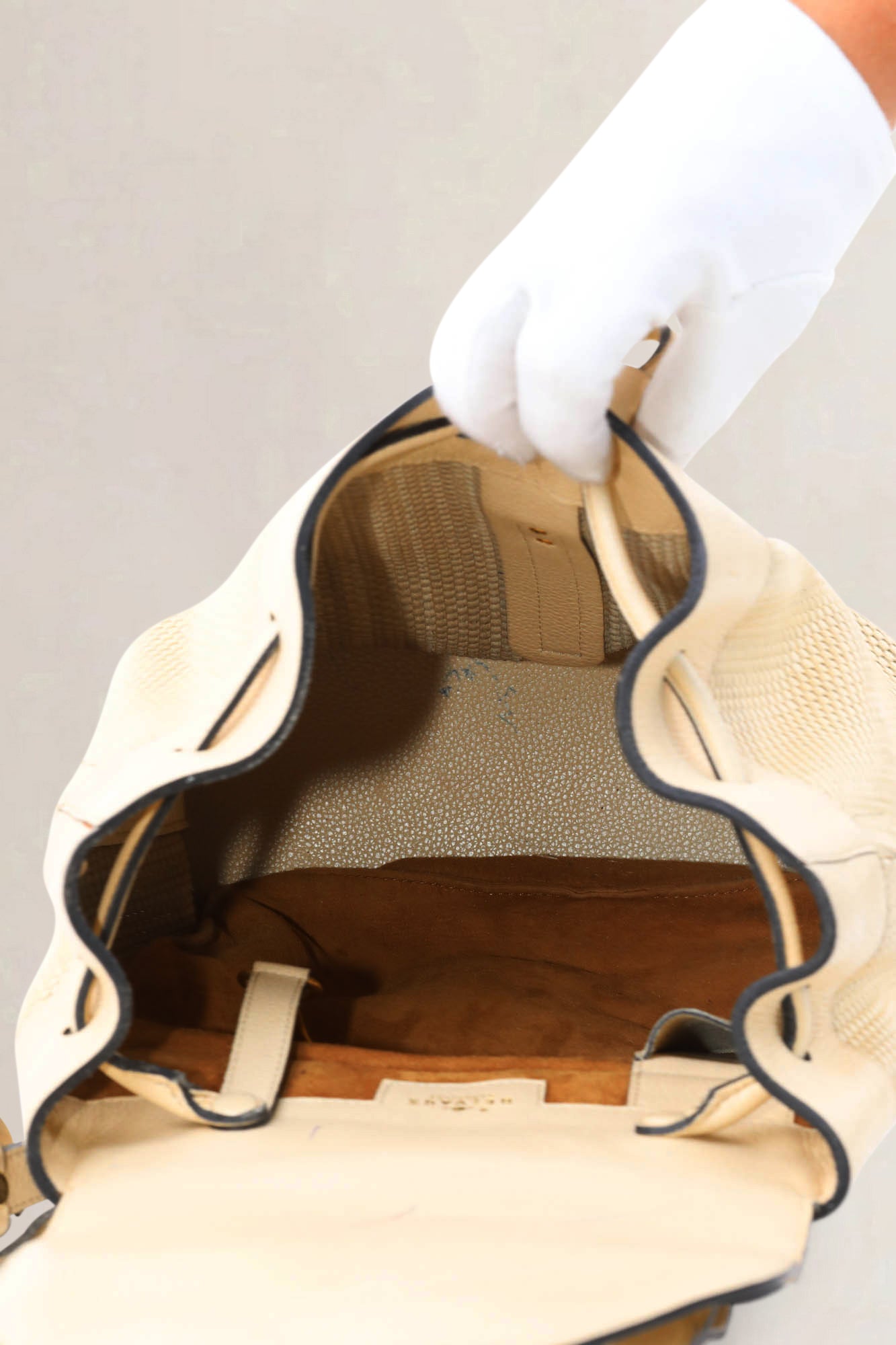 Ivory Toile De Cuir Soleil Backpack