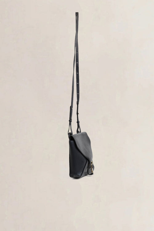 Delvaux Blue Grelon Crossbody Bag