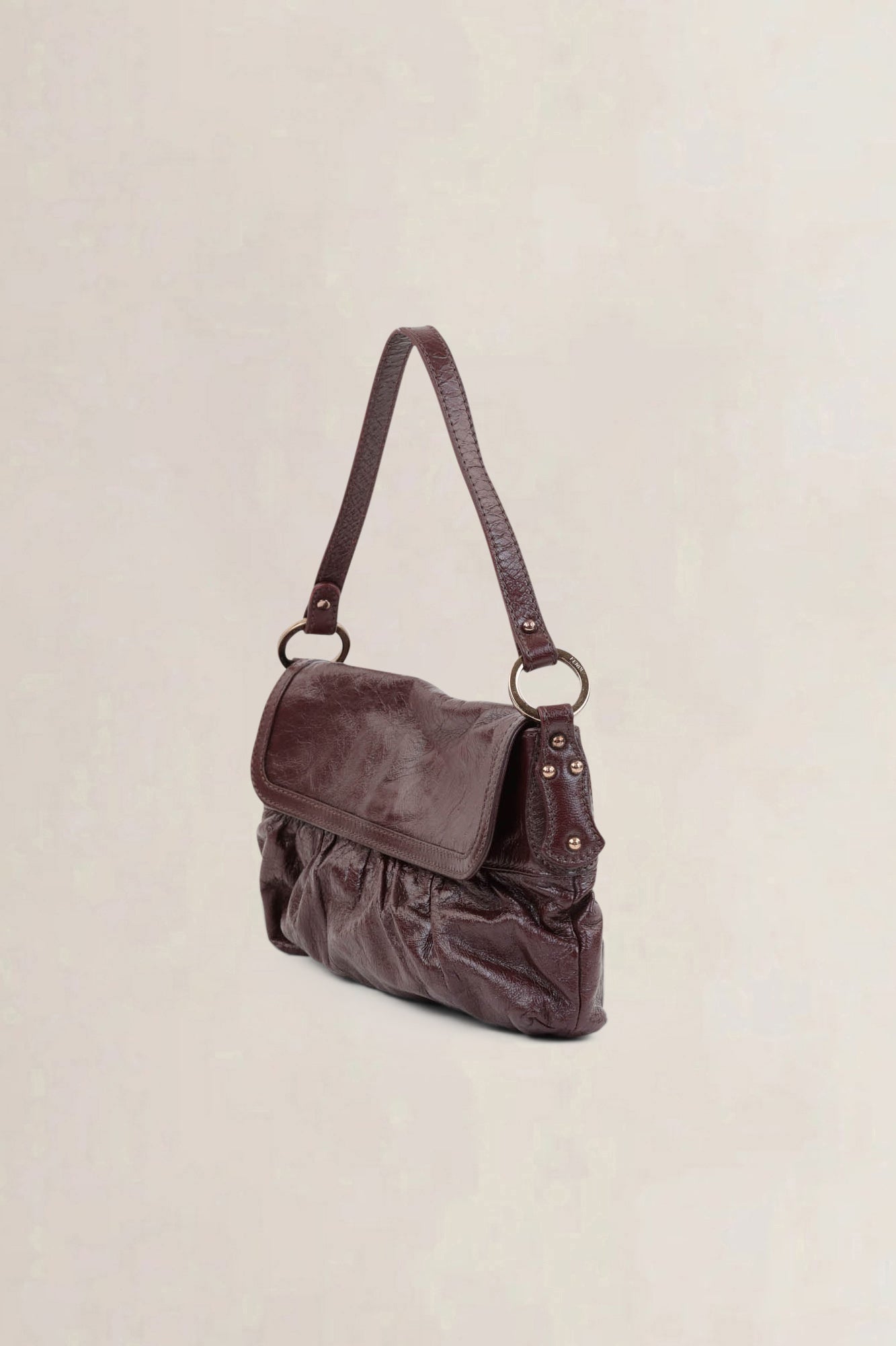 Fendi Dark Burgundy Shoulder Bag