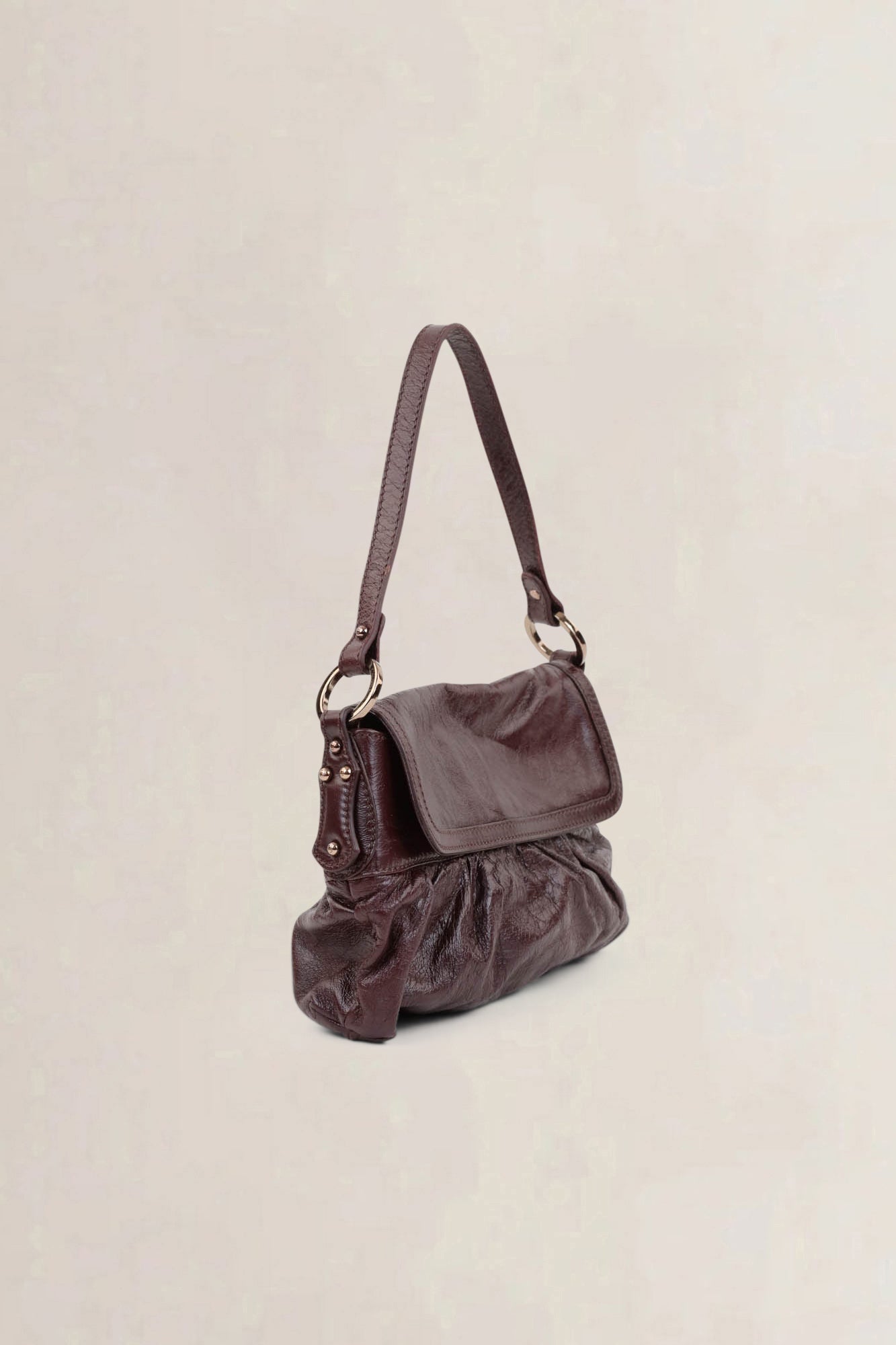 Fendi Dark Burgundy Shoulder Bag