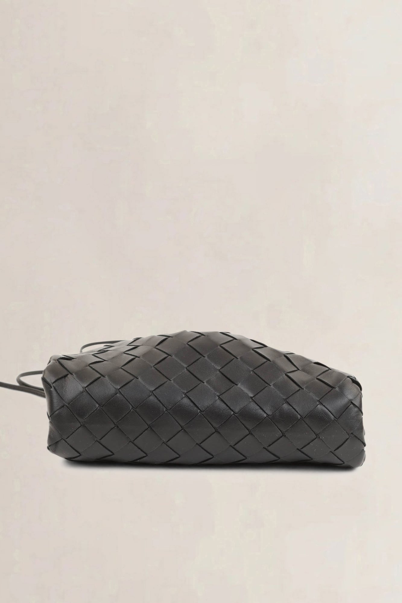 Bottega Veneta Black Mini Intrecciato Pouch Crossbody Bag