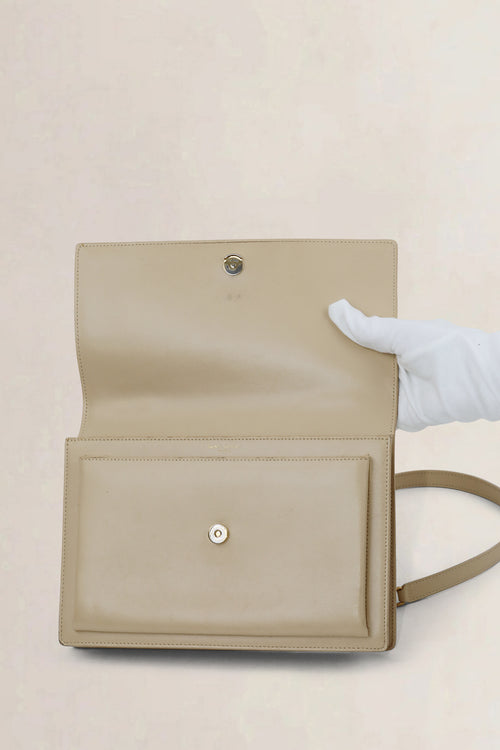 YSL Beige Sunset Medium Crossbody Bag