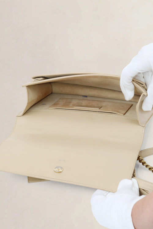 YSL Beige Sunset Medium Crossbody Bag