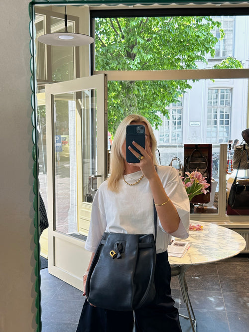 Delvaux Blue Bannière Crossbody Bag