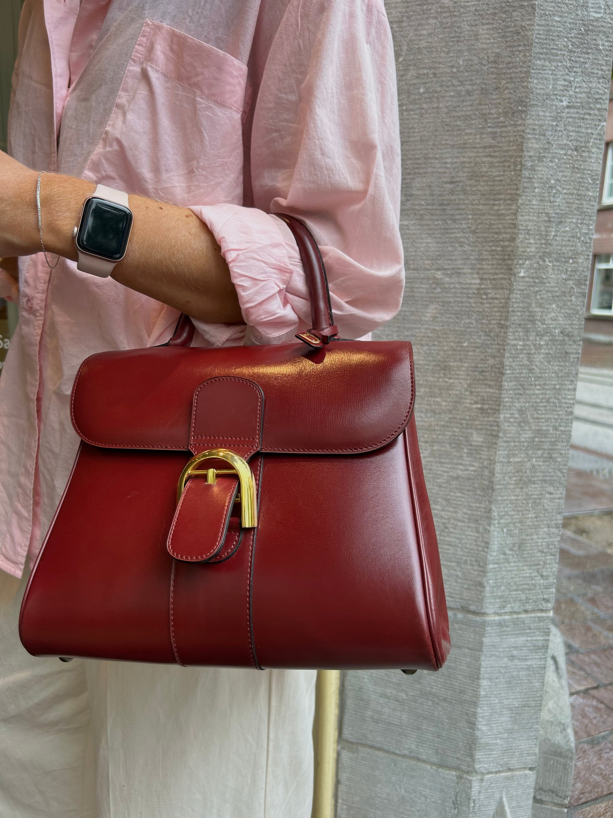 Brillant PM Bordeaux Vintage Top Handle Bag