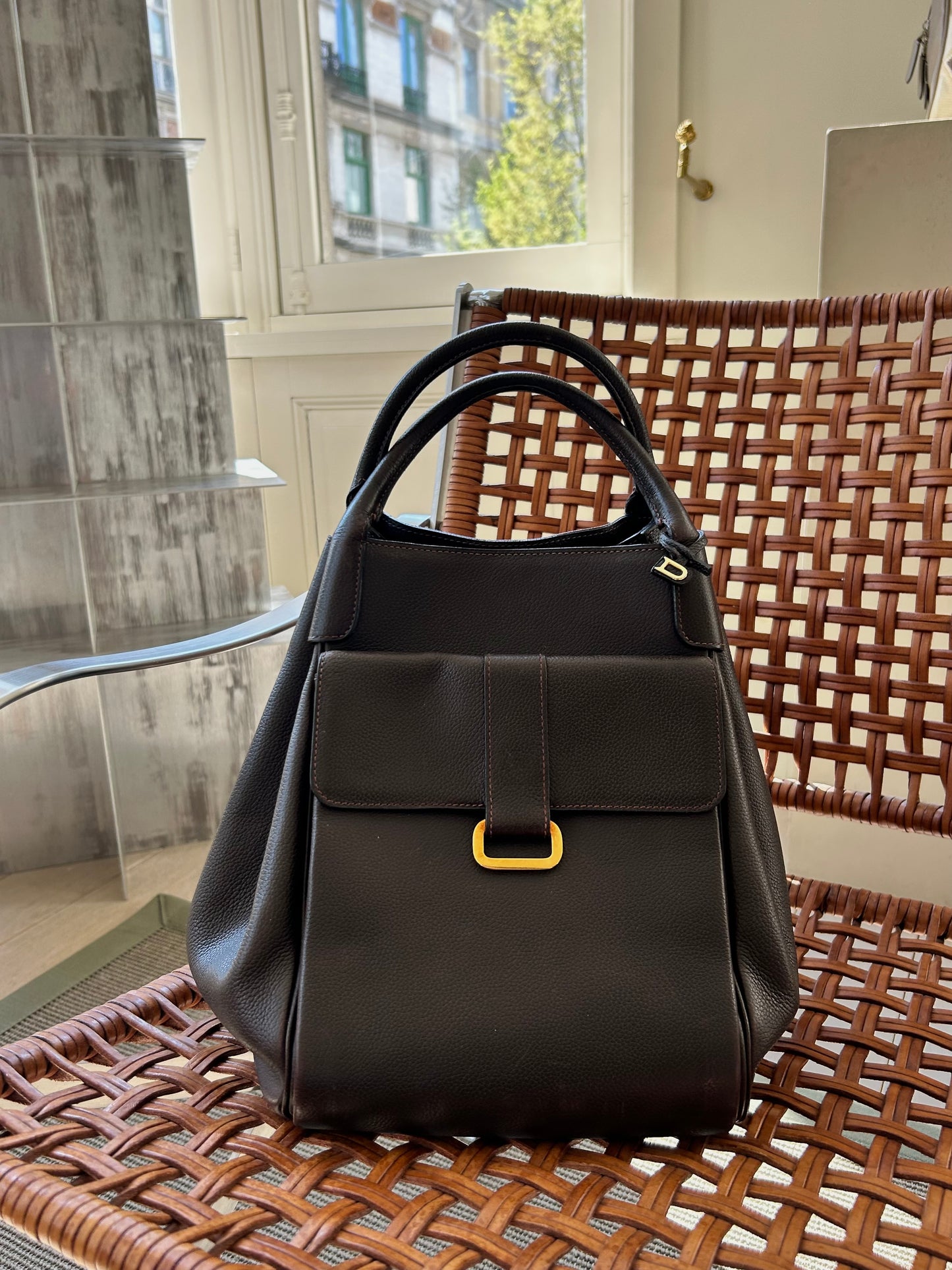 Brown Equivoque Shoulder Bag
