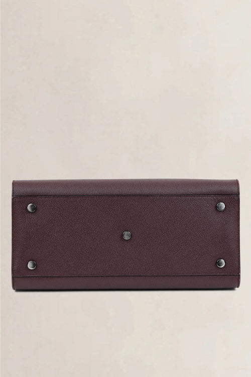 Saint Laurent Dark Burgundy Sac De Jour Top Handle Bag