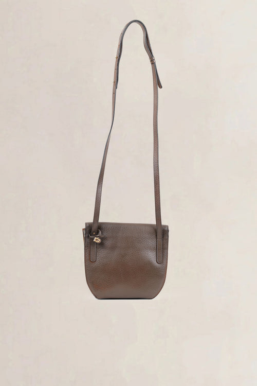 Delvaux Brown Toile De Cuir Listrac PM Crossbody Bag