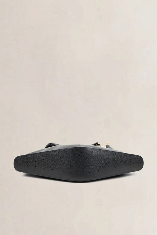 Delvaux Black Satan Shoulder Bag