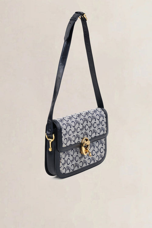 Céline Blue Monogram Crossbody Bag