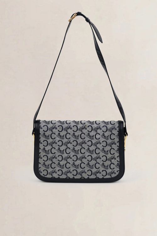 Céline Blue Monogram Crossbody Bag