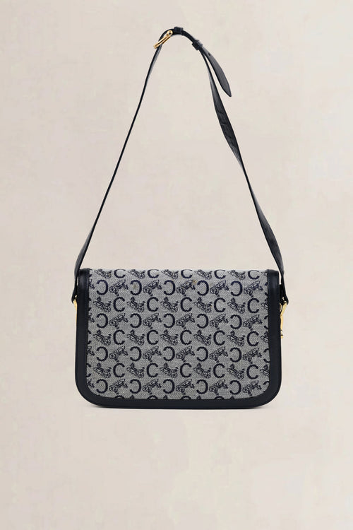Céline Blue Monogram Crossbody Bag