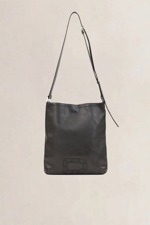 Delvaux Brown Le Louise Baudrier GM Crossbody Bag