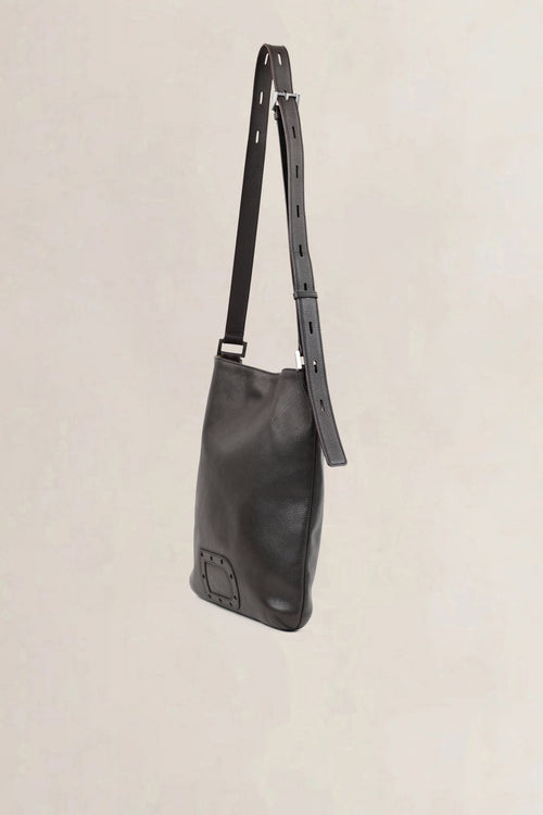 Delvaux Brown Le Louise Baudrier GM Crossbody Bag
