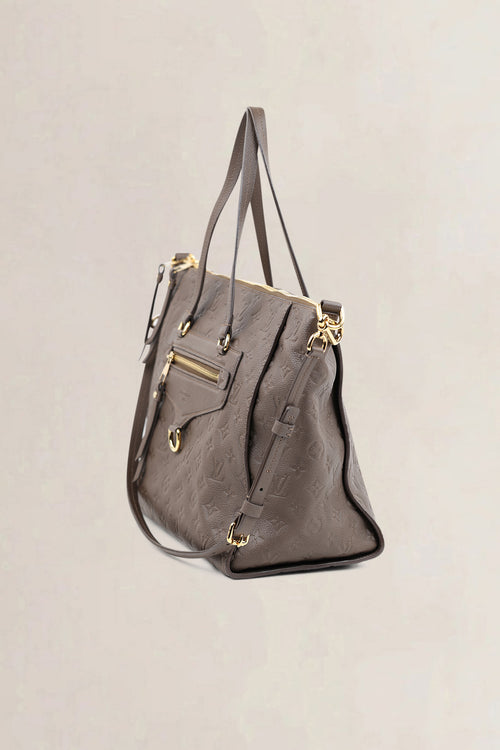 Louis Vuitton Taupe Lumineuse Empreinte Monogram Shoulder Bag