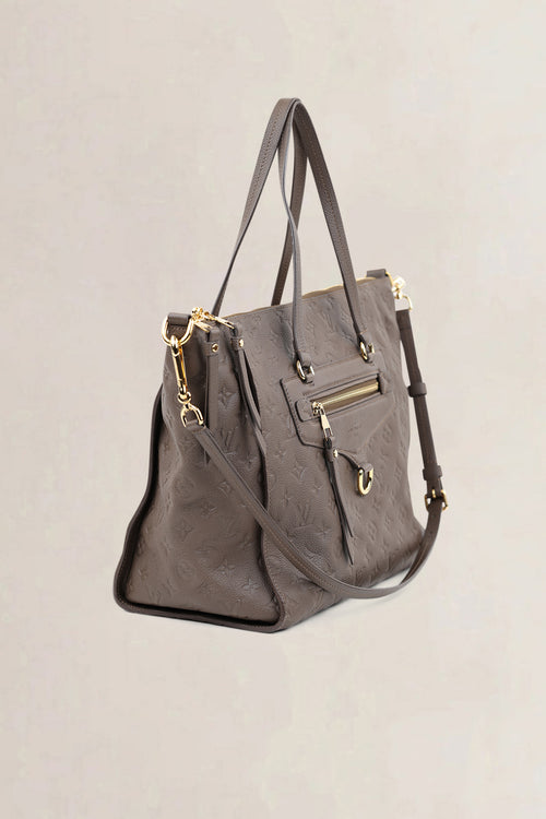 Louis Vuitton Taupe Lumineuse Empreinte Monogram Shoulder Bag